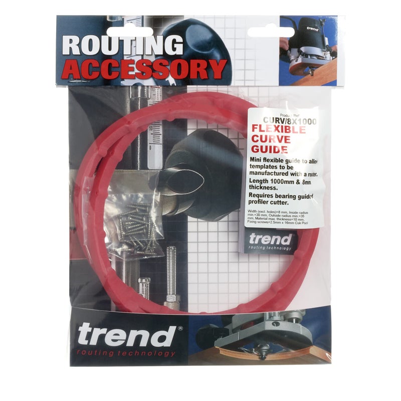 Trend Mini Flexible Curve Guide for Routing Accurate and Precise Curves with your Router, 39" long by 5/16" wide, CURV/8X1000 - Image 4